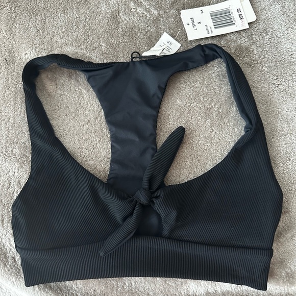 L Space Tara Rib Bikini Top Black NWT ❤️ S/P - Picture 5 of 11